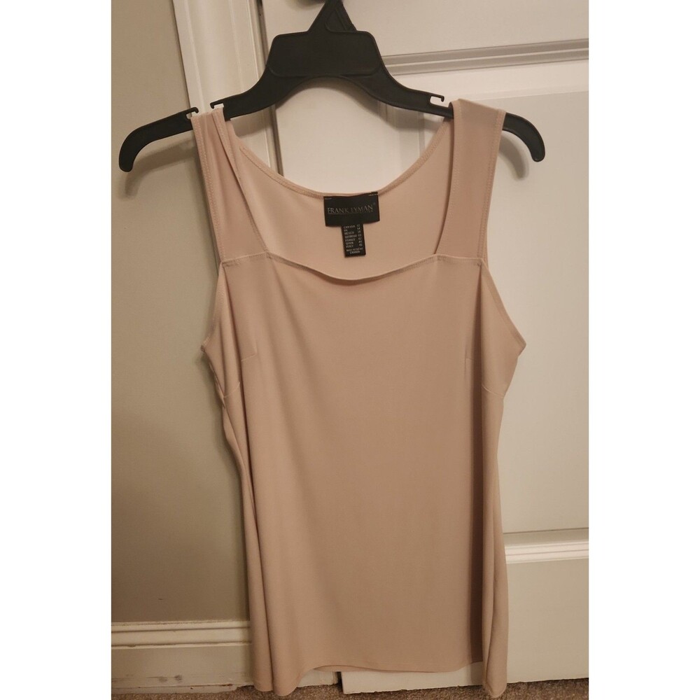 Frank Lyman Design Smart Workwear Beige Tank Top in Taupe Size 12